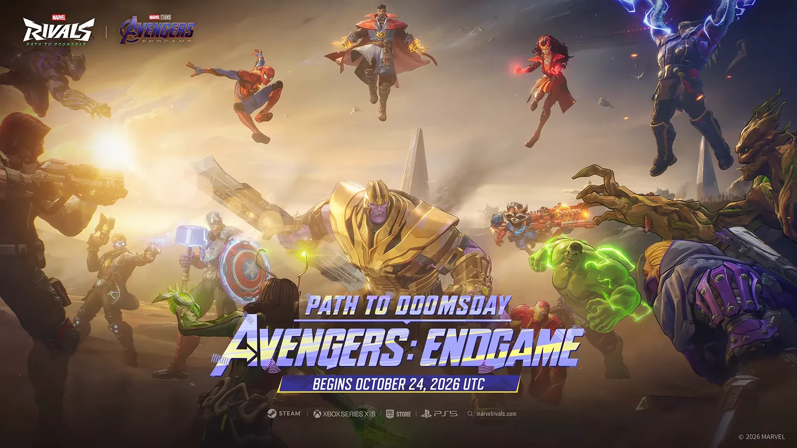 Capa: Marvel Rivals: PvE de Endgame reúne 50 jogadores contra Thanos